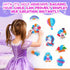 creative kimi 9PC 4-8 6-12 Set Poke Art Kit for Girls Ages | Princess Theme DIY Craft Kit | Mess-Free Fabric Puncture