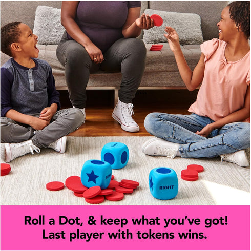 Giant Left Center Right, Classic Family Board Game with Big Oversized Dice & Tokens for Kids and Adults Ages 6+