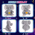 Christmas,13'' Cuteoy Plush Gray Elephant Star Projector Musical Adjustable Singing Night Light Stuffed Animals Glowing
