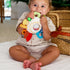 HABA Cuddly Rainbow Round Teether - Soft Multicolored Activity Toy