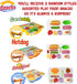 Thin Air Brands Sets Stretcheez Snacks - Play Food for Kids - Stretchy Pretend Food & Toppings - Mix & Match - Collect