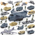XDUOYJOY 33 in 1 Military Airplane Toy with Army Men Action Figures,