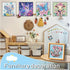 ADEFCSD 6-piece Set 5D Set, 6x6 inches Adult Diamond Painting Suitable for Children Beginners, Cute Animal DIY Diamond