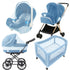 Enovoe Mosquito Net for Stroller, Bassinet, Cradle - Blue Baby Mosquito Net