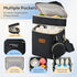 Pack 6 Breastmilk Cooler Bag with Ice & Pacifier Case, Large Double Layer Insulated Baby Bottle Cooler Fits Bottles