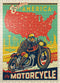 MyPuzzle Explore America by Motorcycle, Vintage Poster - 500 Piece Jigsaw Puzzle