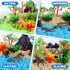 2.2lbs Set 35pcs 3+ Billeeit Animal Sensory Bin Sand Toy, Play Sand Kit w/lid and Moldable Sensory Sand, Molds, Tools