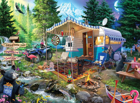 Buffalo Games Mountain Retreat 1000 Piece Jigsaw Puzzle for Adults, Perfect for Game Nights
