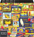 2-Pack of 1000-Piece Jigsaw Puzzles, Retro Comics and Fruit Labels for Adults and Kids Ages 8+, Amazon Exclusive