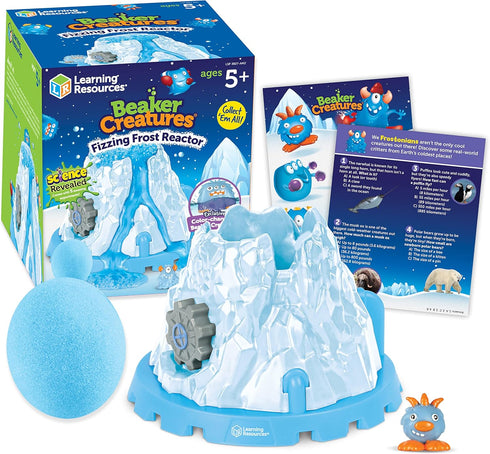 Learning Resources Beaker Creatures Fizzing Frost Reactor - 6 Pieces, Volcano Science Kit for Kids