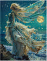 Tucocoo 1000 Piece Jigsaw Puzzles for Adults, Sea Goddess Painting, Abstract Fairy Ocean Moonlight Art Decor