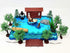 Cake Toppers Gone Fishing Fisherman Themed Birthday Cake Topper Set Featuring Camping Angler in
