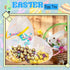 Restroma 12 Inch/ 10 Inch/ 8 Inch 4/5/ 6/7/ 8/10/ 12 (8 (10 Inch)) Giant Clear Easter Eggs Fillable Pcs Jumbo Plastic