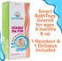Splashin'kids Bath Toys, Double The Fun Baby Water Toys, Rotating Octopus and Head Bobbing Reindeer