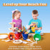 12 Sets Set Sloosh Sand Buckets with Shovels for Kids Beach Pails Toys Party Favors Pail Plastic Bucket with Handles