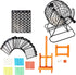 Deluxe Metal Bingo Case - Bingo Night Play Kit with Cage, Balls, Markers & Cards