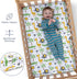 Grow Wild 3 Pack 3 Pack Crib Sheets and Changing Pad Covers Bundle - Soft & Stretchy Jersey Cotton - Safari Animals