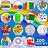 Made By Me! Ultimate Jar of Crafts, 200+ Piece Rainbow Craft Supply Bundle, Craft Supplies Starter Kit, Great Arts & Crafts Kit for Travel and On-The-Go, Perfect for Kids and Adults Ages 6+ by Made By Me