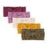Parker Baby 5 Pack Cable Knit Nylon Headbands | Soft, Stretchy & Comfortable Bows for Girls | Adjustable Headwraps