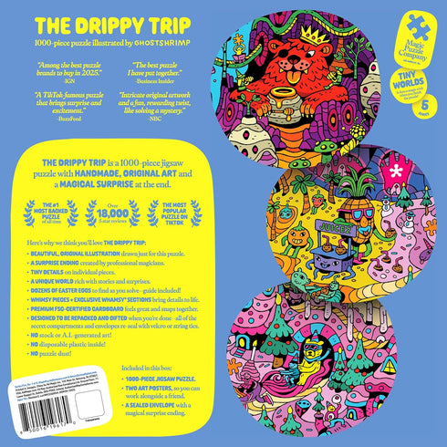 1000-Piece The Drippy Trip Jigsaw Puzzle from The Magic Puzzle Company Series Five