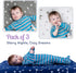 Fitted Pack n Play Sheets 3-Pack by GROW WILD, Baby Mini Crib Sheet for Boys or Girls, Blue White Gray Stars