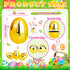 OCTERIC 18Pcs 2.3" Easter Eggs Bulk, Fillable Shiny Golden Metallic Plastic Easter Eggs Empty for Easter Hunt, Easter