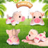 Stuffed Pig, 12 Pieces Assorted Plush Toy Figures for Holiday Party Favors, 3.2 x 3 Inch