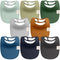 KeaBabies 8-Pack Organic Baby Bibs for Girls, Boys - Quilted Cotton Cloth