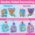 Backpack 6+) Creativity for Kids Bubble Gems Keychains - DIY Diamond Art Kits for Kids, Unicorn Toys for Girls, Gem Art