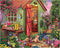 White Mountain 1000 Piece Jigsaw Puzzle Colorful Flower Garden Puzzles with Large