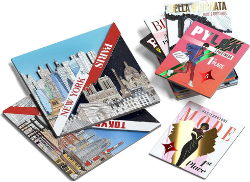 Couture Board Game - Card Game with 20 Minute Play Time for 3 to 6 Players (Couture: 3D Cities Upgrade)