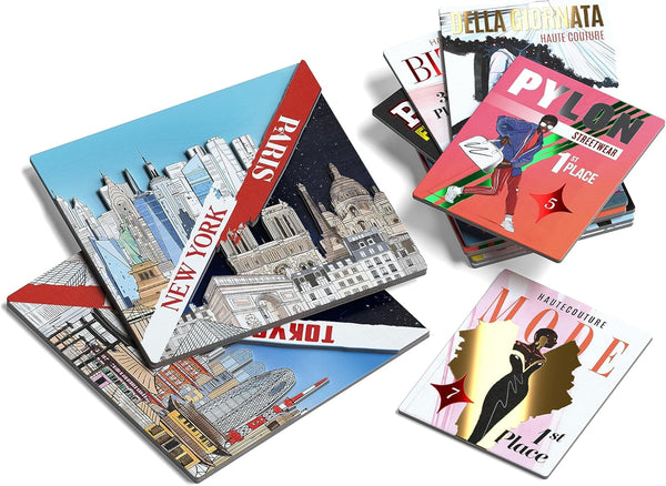 Couture Board Game - Card Game with 20 Minute Play Time for 3 to 6 Players (Couture: 3D Cities Upgrade)