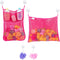 2 x Mesh Bath Toy Organizer + 6 Ultra Strong Hooks – Perfect Bathtub Toy Holder & Shower Caddy for Kids