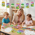 CY2SIDE 80PCS Summer Spring Bugs Jar Coloring Kit - Color Your Own Bug Hanging Ornaments with Ribbon, Spring Insect