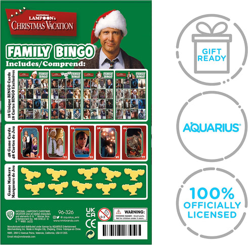 AQUARIUS Christmas Vacation Family Bingo Game