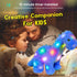16'' Hopearl LED Plush Dinosaur Light up Stuffed Diplodocus Animal with Long Neck Night Lights Glow in The Dark