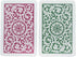 Copag 1546 Design 100% Plastic Playing Cards, Bridge Size Green/Burgundy (1 Set)