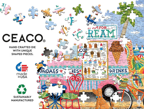 Ceaco - Food Trucks - Ice Cream Truck II - 500 Piece Jigsaw Puzzle