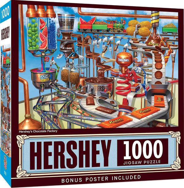 MasterPieces 1000 Piece Jigsaw Puzzle for Adults, Hershey's Chocolate Factory, 19.25"x26.75"