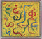 Classic Snakes and Ladders Board Game Foldable Family Board Game with Dice