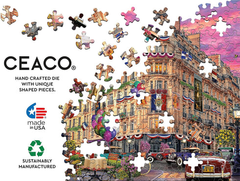 Ceaco David Maclean Cities - Bonjour Paris 1000 Piece Jigsaw Puzzle