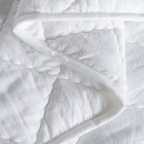 BEDSUM 100% Brushed Microfiber Toddler Comforter 39x47 Inches, Ultra Soft Lightweight Crib Blanket
