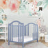 Convertible Crib Toddler Guard Rail - Dusty Blue, Solid Wood Construction for Toddler Beds