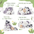 IKASA Mommy Wolf Stuffed Animal, 18" Soft Plush Toy with Mini Babies, Cute Family Set, Gifts for Kids