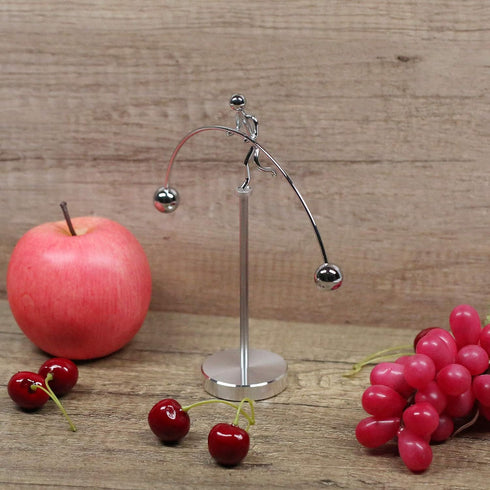 Steel Balance Toy, Kinetic Art Balancing Tumbler Toy for Home Office Decor Desk Toy PH08
