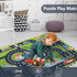 12 Foam Play Mat for Baby, Interlocking Foam Tiles, City Road Track Puzzle Mat Pieces