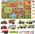 Oriate Farm Tractor Set, 34 Piece Die Cast Vehicle Playset, Large Tractors Toy for Kids Birthday Gift