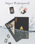 BIERDORF Diamond Waterproof Playing Cards - Black Poker Cards, HD Deck (3-Pack)