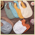 Frienda 8 Pcs Muslin Bibs, Baby Cotton Bandana Drool Bibs Bulk for Boys Girls Newborn, 6 Absorbent Layers