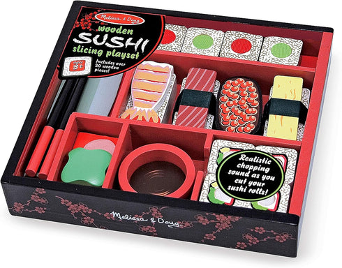 Set Melissa & Doug Sushi Slicing Wooden Play Food